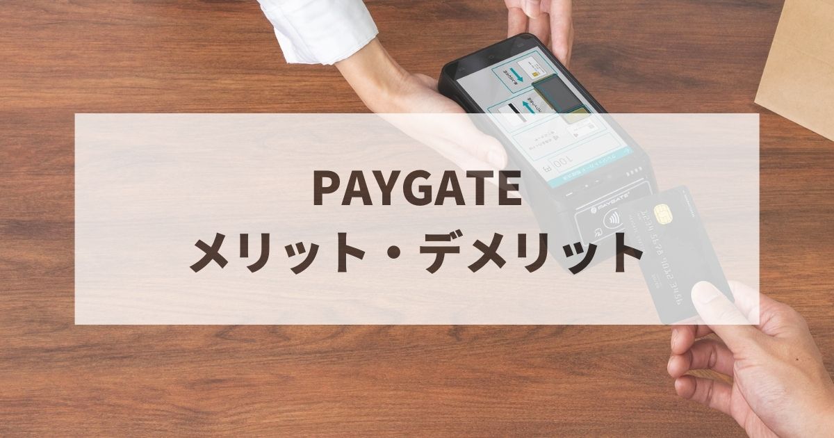 PAYGATE　デメリット